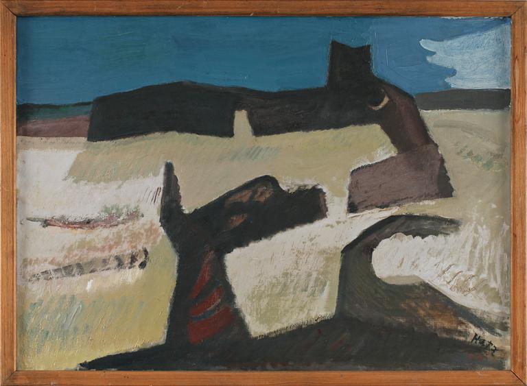 FELIX HATZ, olja på duk, sign.