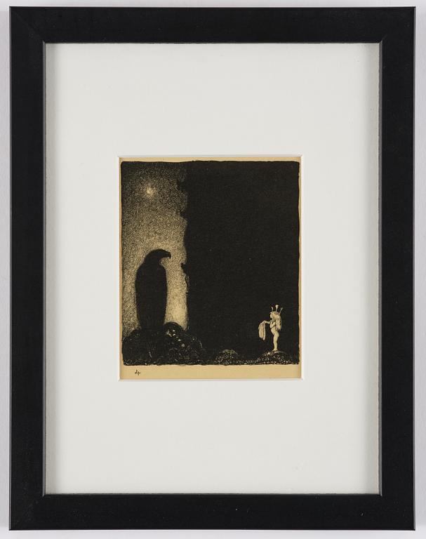 John Bauer, "Troll", de kompletta 10 osignerade litografierna ur sviten.