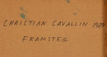 CHRISTIAN CAVALLIN, oil on panel, signed and dated 1989 verso.