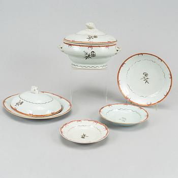 Servisdelar, 26 st, Qing dynastin, Jiaqing, ca (1796-1820).