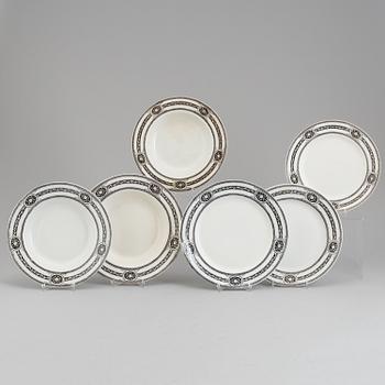 A 65 piece creamware dinner service from Gustavsberg.