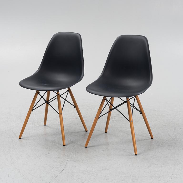 Charles & Ray Eames, a pair of 'Plastic Chair DSW', Vitra, 2015.