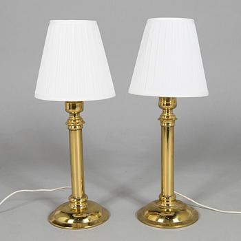 A pair of late 20th century table lights, Denmark.