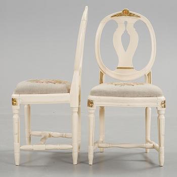 STOLAR, ett par, Gustavianska, 1700-talets slut.
