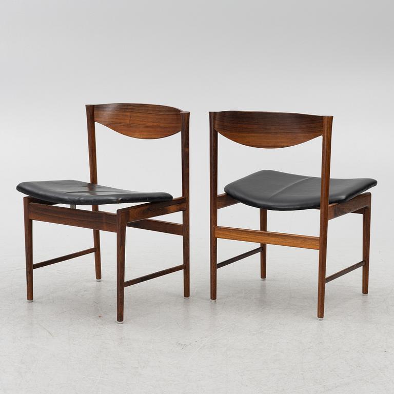 Ib Kofod-Larsen, a seven-piece dining suite, Säffle Möbelfabrik, 1960's.