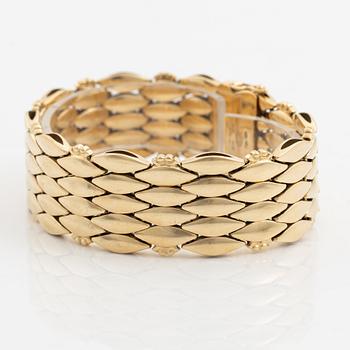 Harald Nielsen, an 18K gold bracelet, Georg Jensen post 1945, design 350.