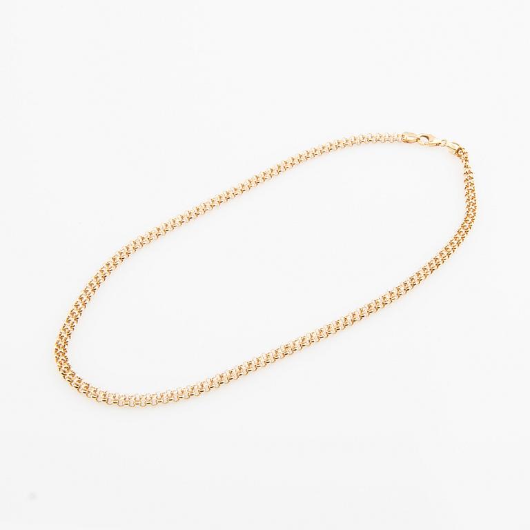 Necklace x-link 18K gold.