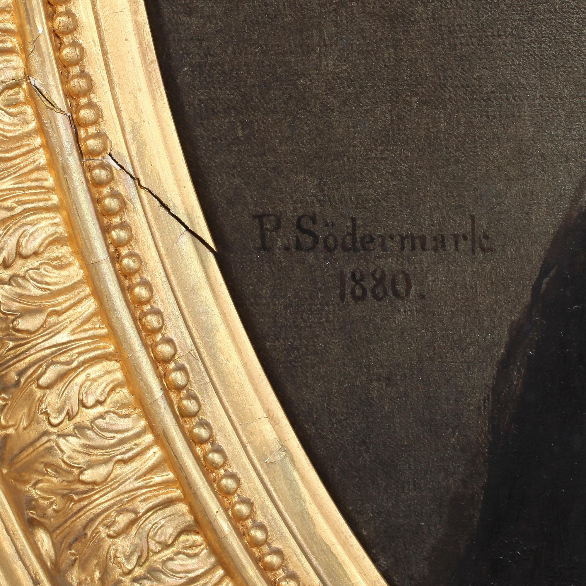 PER SÖDERMARK, ett par, oljor på duk, signerade och daterade 1880.