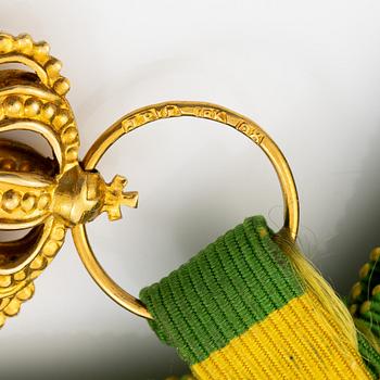 Gustav V, gold medal, Royal Patriotic Society, "for long-standing faithful service".