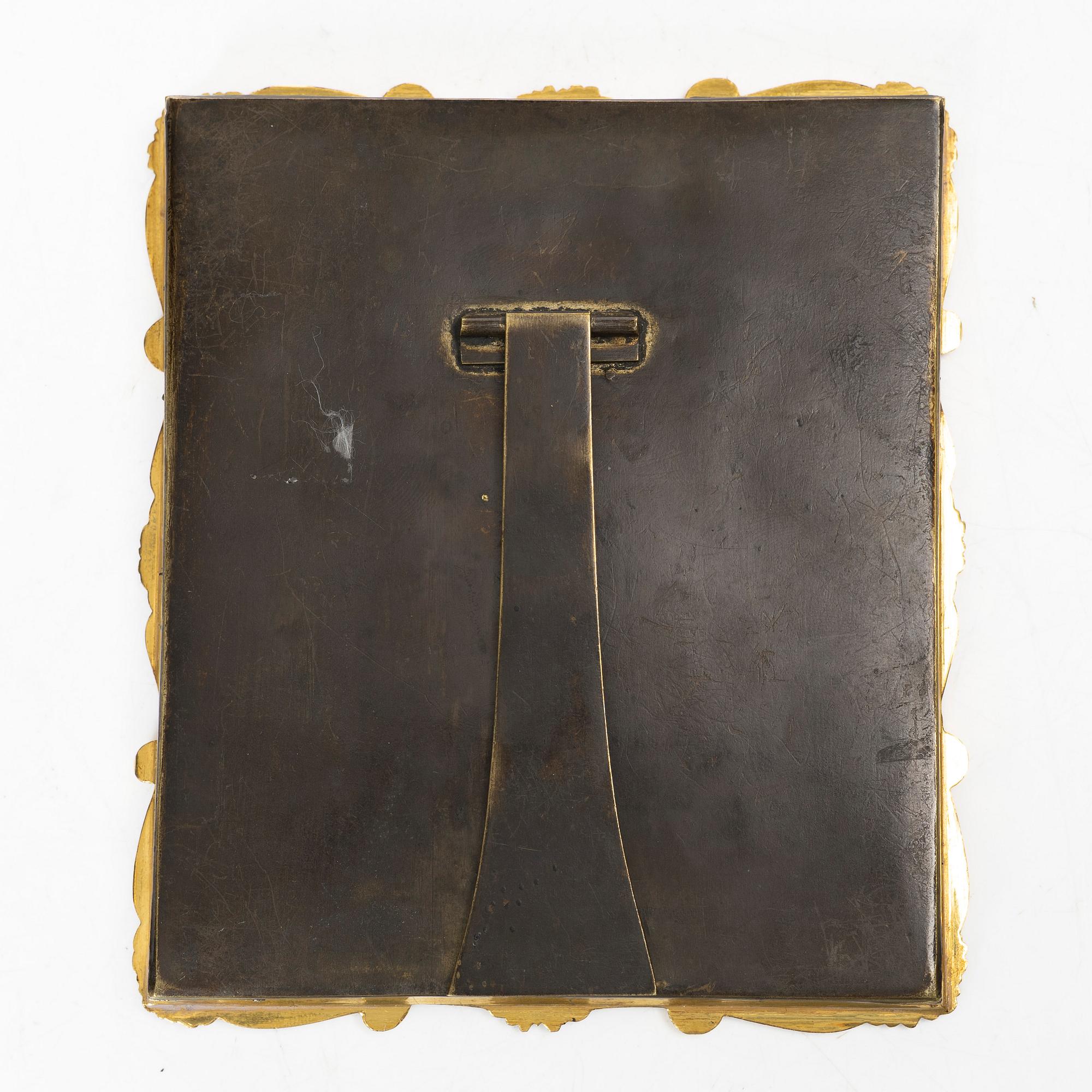 Emanuel Thomas Peter, Miniatyrporträtt föreställande kvinna med hund.