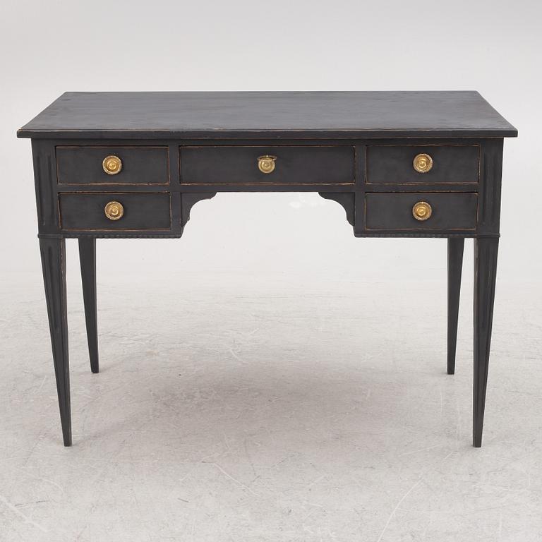 A Gustavian style desk, early 20th century.