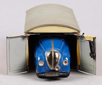 LEKSAKSBIL och GARAGE, modell 1750, Schuco.