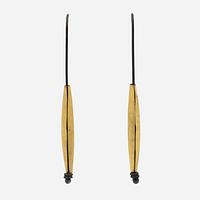 Enric Majoral, earrings, 18K gold and metal.