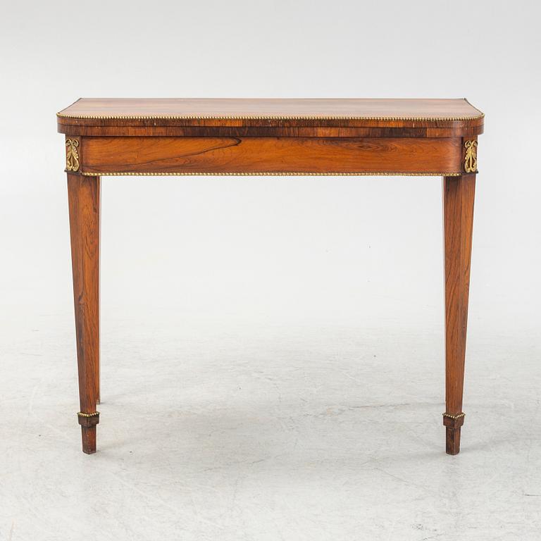 Gaming table, late Gustavian style, circa 1800.