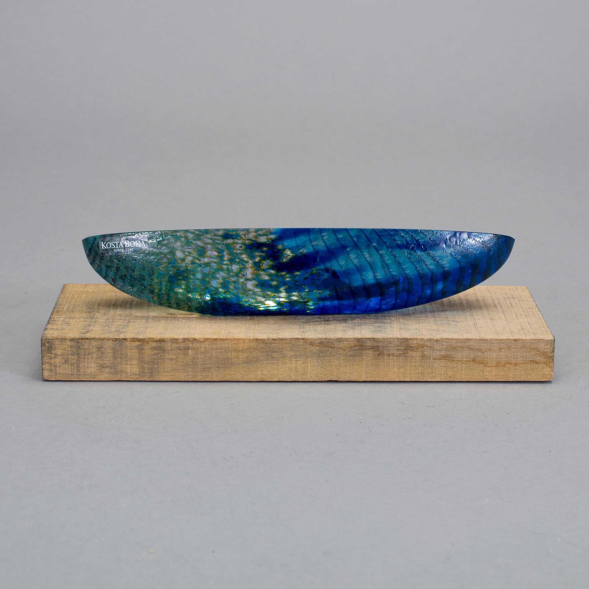 SKULPTUR, glas. Bertil Vallien, signerad, Kosta Boda.