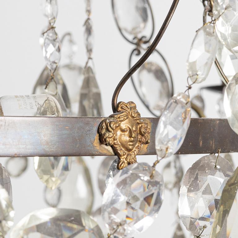 A Gustavian style chandelier, early 20th Century.