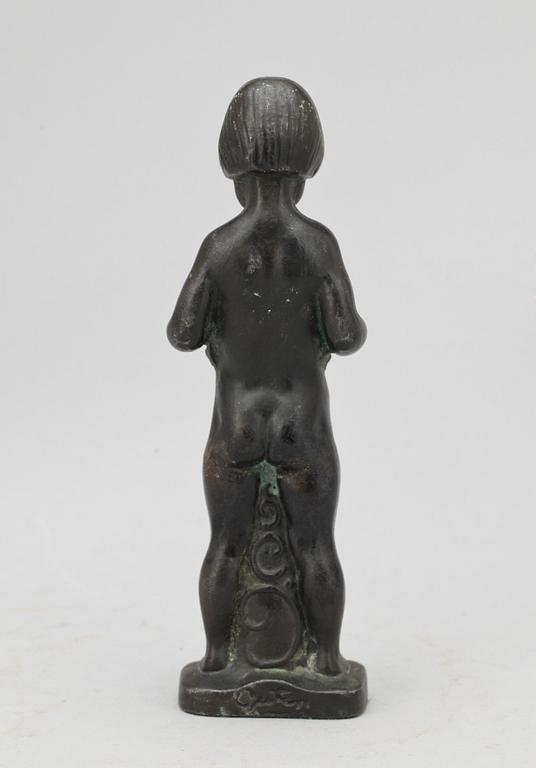 AXEL GUTE, skulptur, brons, signerad.