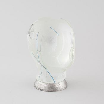 CLAES UVESTEN, skulptur, glas, signerad.