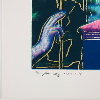 Andy Warhol, "Leonardo da Vinci, The annunciation", ur: "Details of renaissance paintings".