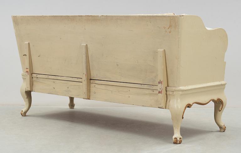 TRÅGSOFFA, rokoko, 1700-tal.