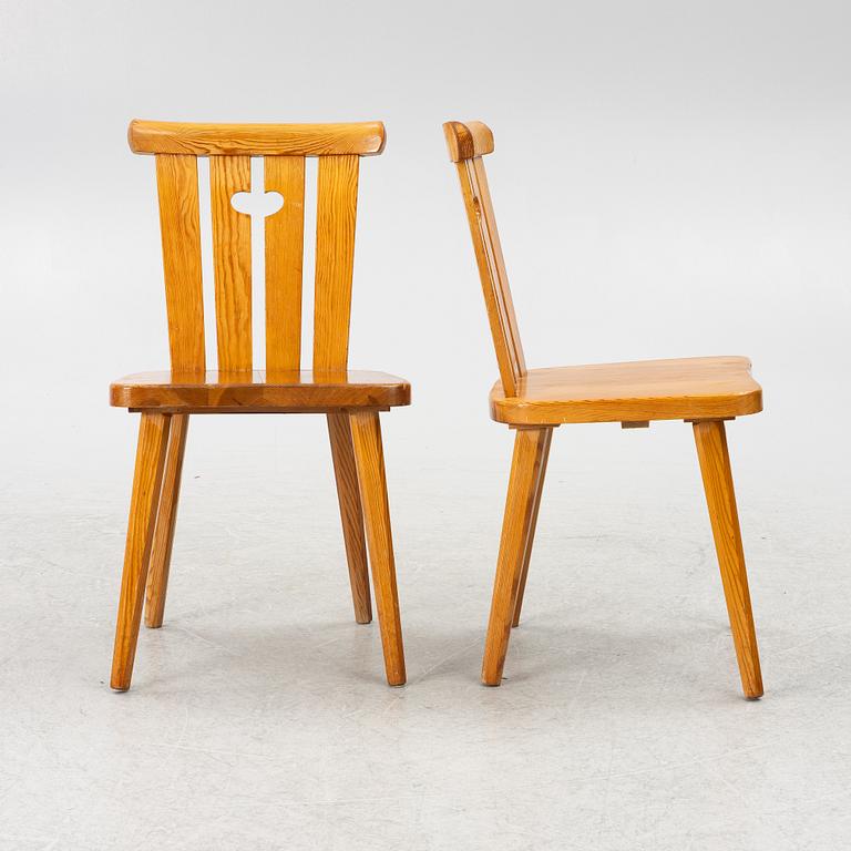 Göran Malmvall, a seven-piece dining suite Svensk Fur, 1970s.