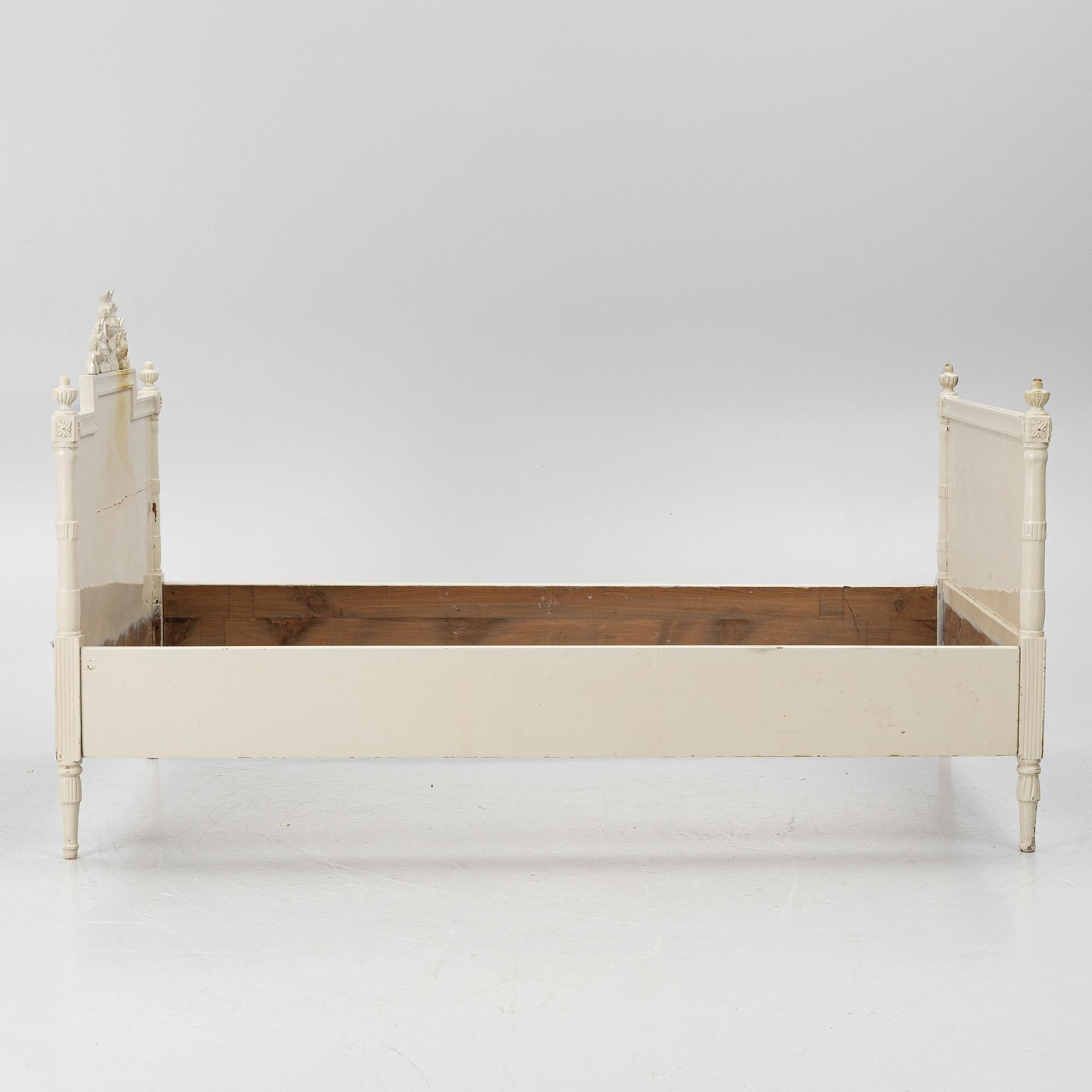 Bed frame, late 18th century, Gustavian.