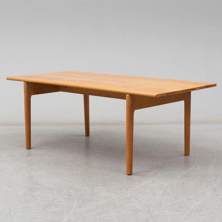 A second half of the 20th century oak coffee table by Hans J Wegner, Andreas Tuck, Denmark.