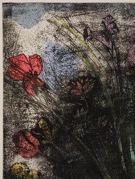 Jim Dine, "Hand-Colored Flowers II".