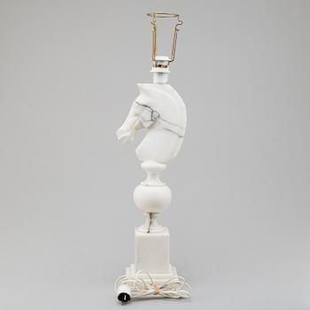 A second half of the 20th century marble table light.