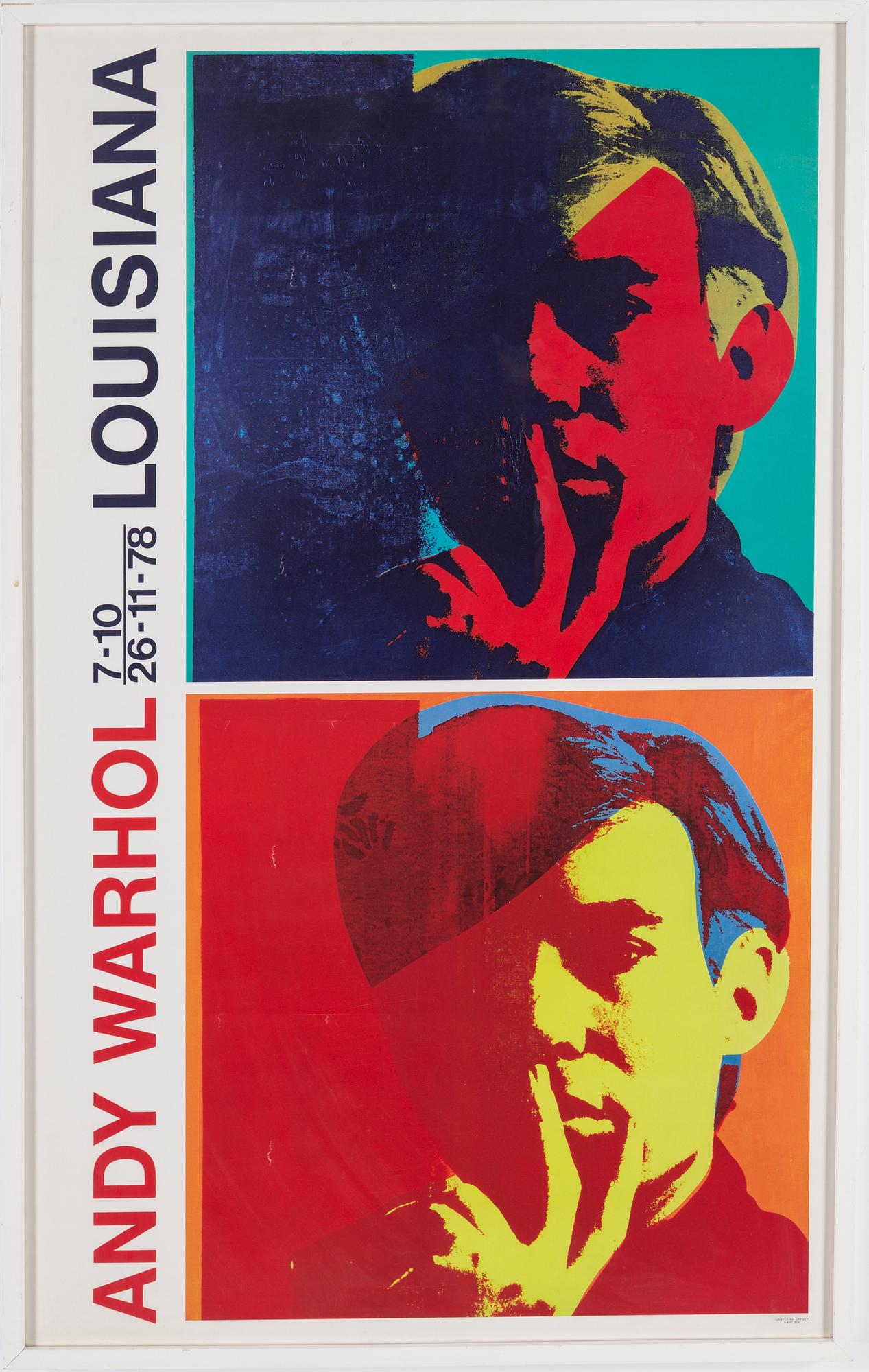 ANDY WARHOL, efter, utställningsposter, Louisiana Museum, 1978.