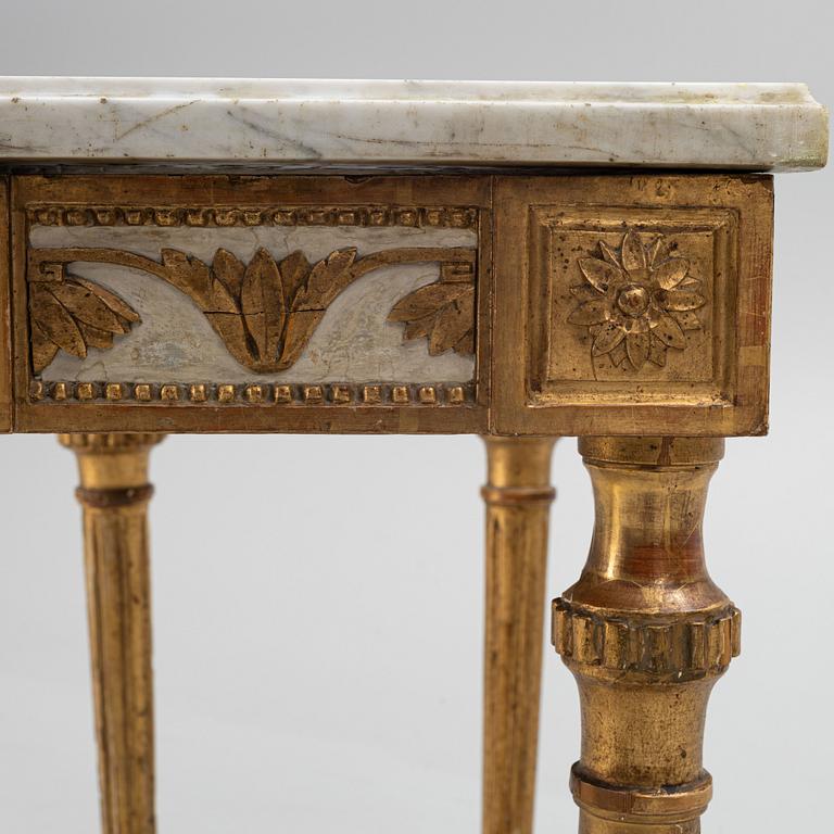 Console table, late Gustavian in the manner of Pehr Ljung (1743-1819).