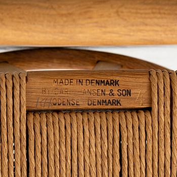 Hans J. Wegner, stolar, ett par, modell CH24 "Y-stolen", Carl Hansen & Son, Odense, Danmark.