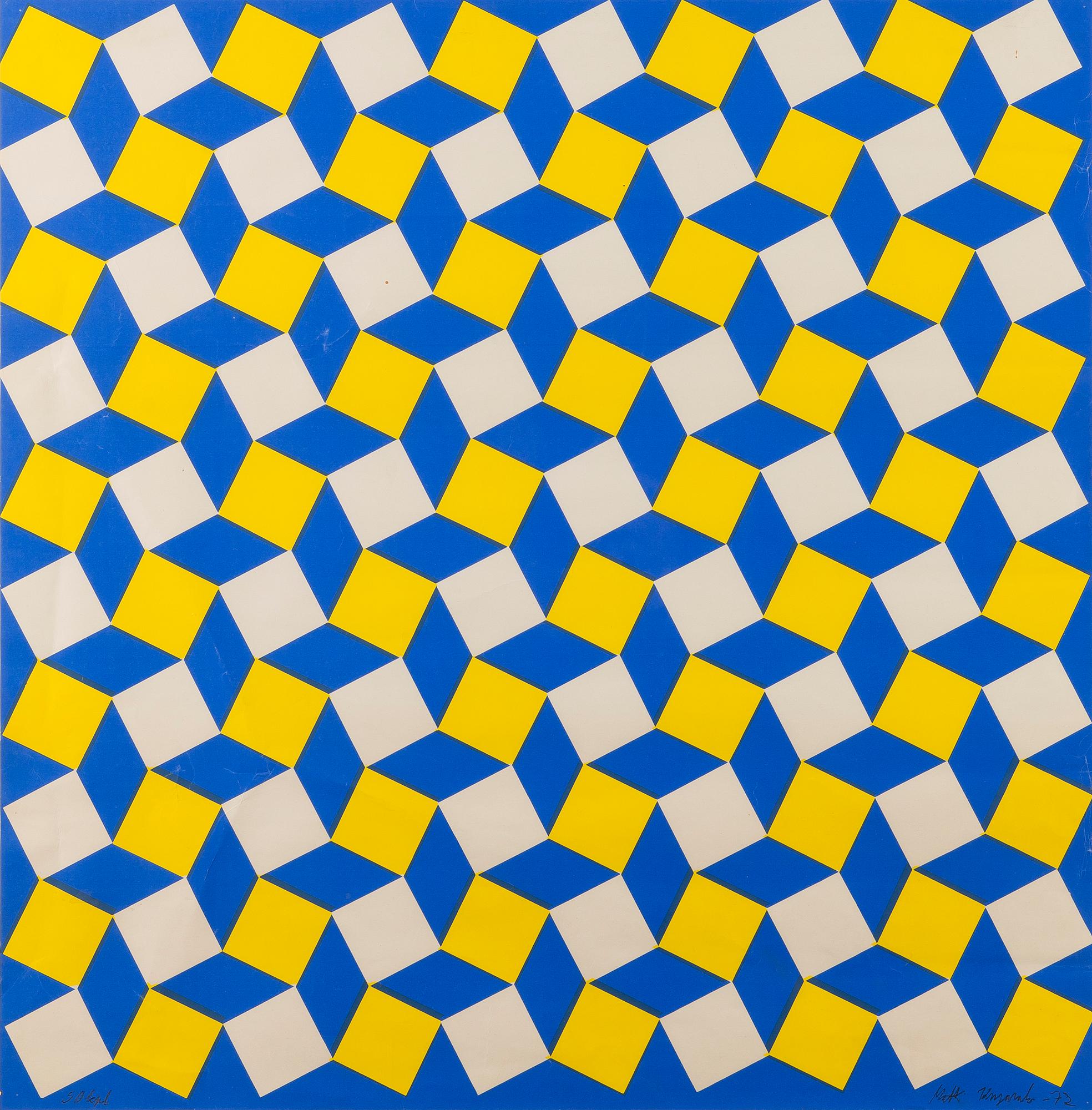 MATTI KUJASALO, serigrafia, signeerattu, päivätty -72 ja numeroitu 50 kpl.