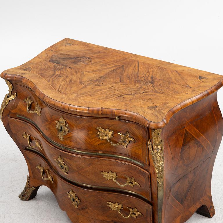 A Rococo chest of drawers, second half of the 18th century.