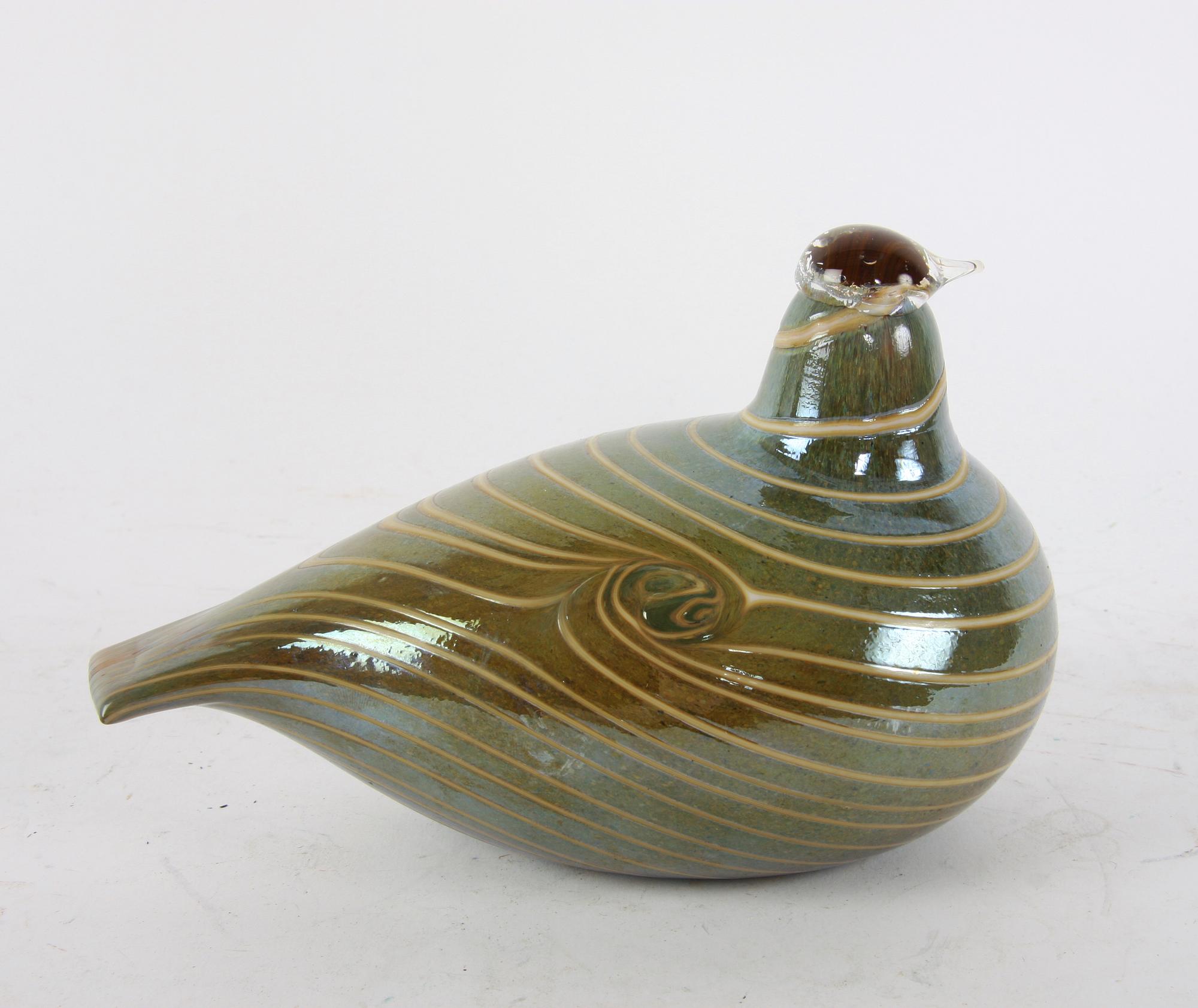 FIGURIN, glas. Oiva Toikka, Nuutajärvi, Finland.