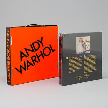 ANDY WARHOL, bok, "Portraits of Ingrid Bergman" utgiven av Galerie Börjeson. Utvgiven 1983.