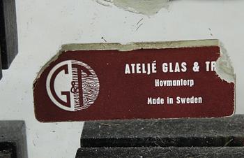 SPEGEL, Ewa Wrangel och Lars-Göran Nilsson, GT Ateljé glas och trä, Hovmantorp, 1960-/70-tal.