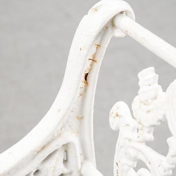 A 20th century cast iron sofa after a model by Karl Friedrich Schinkel.