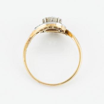 Ring, 18K gold with an old-cut diamond.