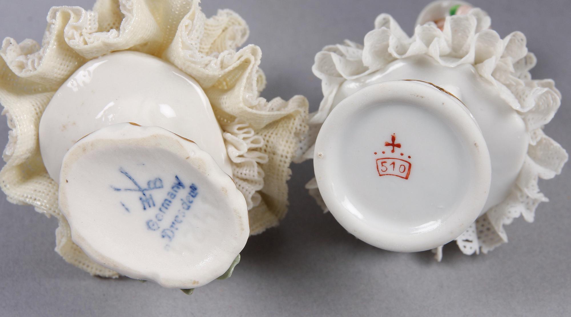 PARTI PORSLIN, 6 delar, bla Dresden.