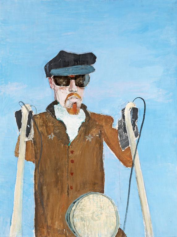 Ulf Gripenholm, "Kamrat Himmel Motorcykel" / "Kamratporträtt" (Portrait of a Friend).