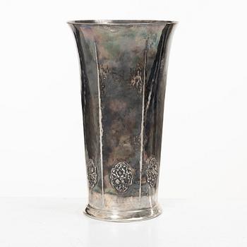 C.G. Hallberg, a silver vase, Stockholm 1919.