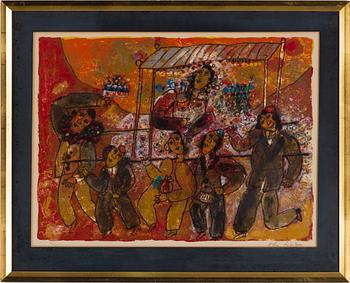 THEO TOBIASSE, färglitografi, signerad och numrerad 52/200.