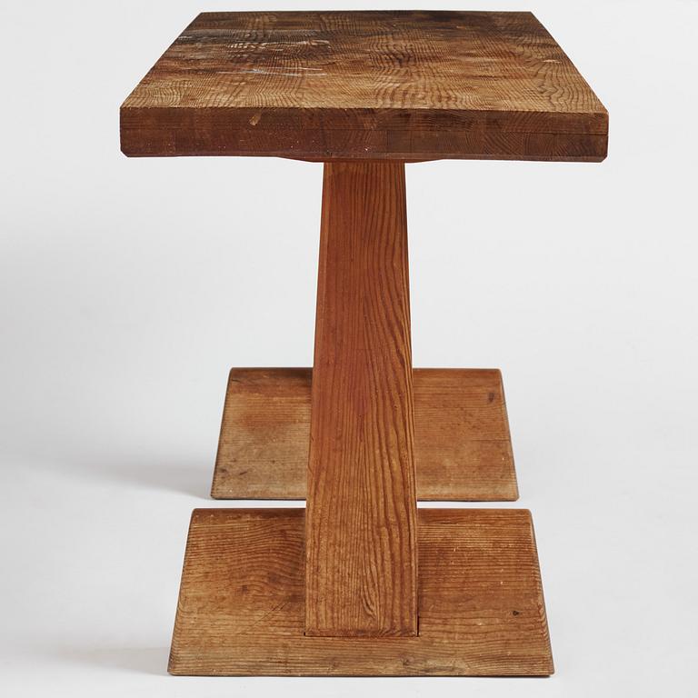 Axel Einar Hjorth, an "Utö" stained pine table, Nordiska Kompaniet 1930s.