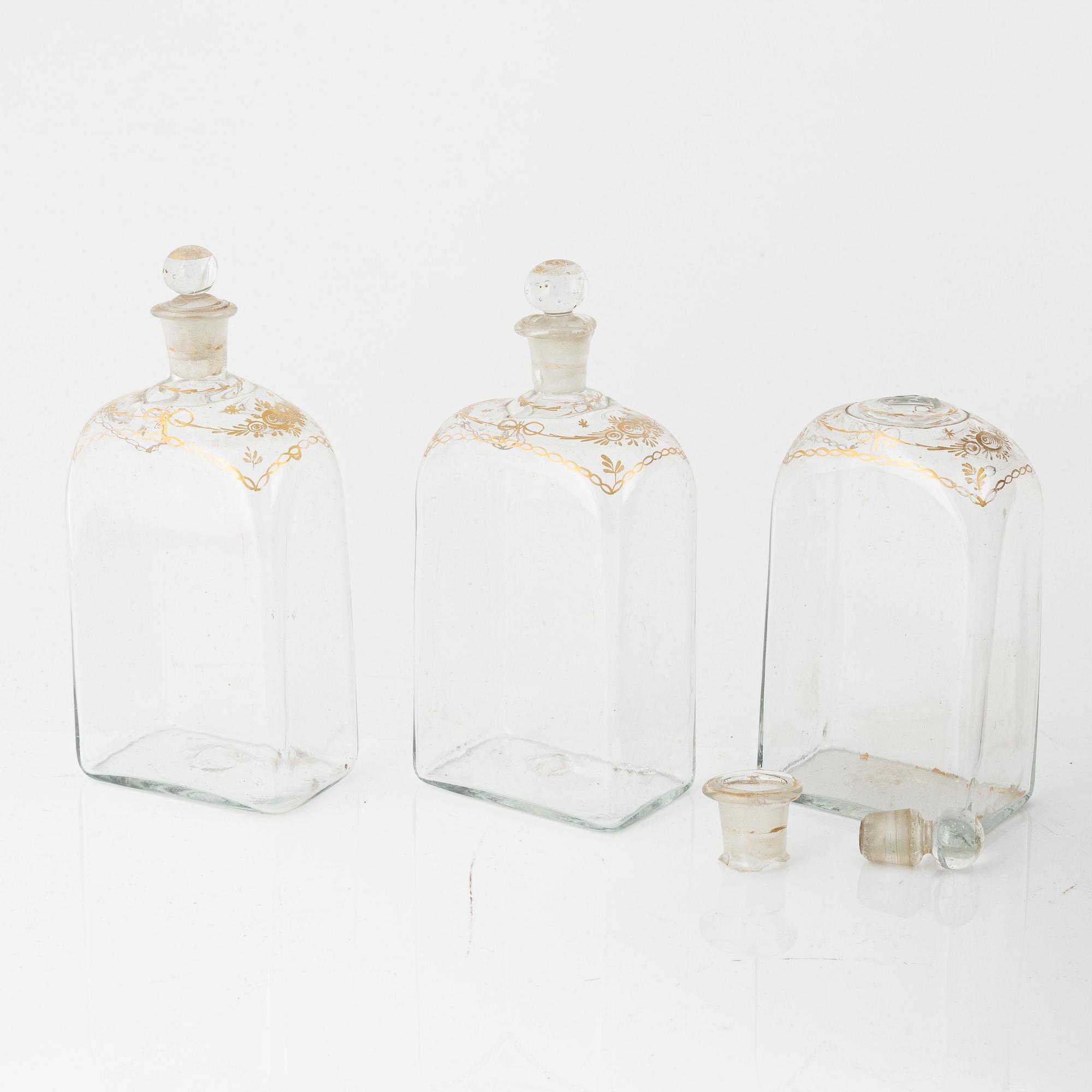 Flaskschatull, 1800-talets första hälft.