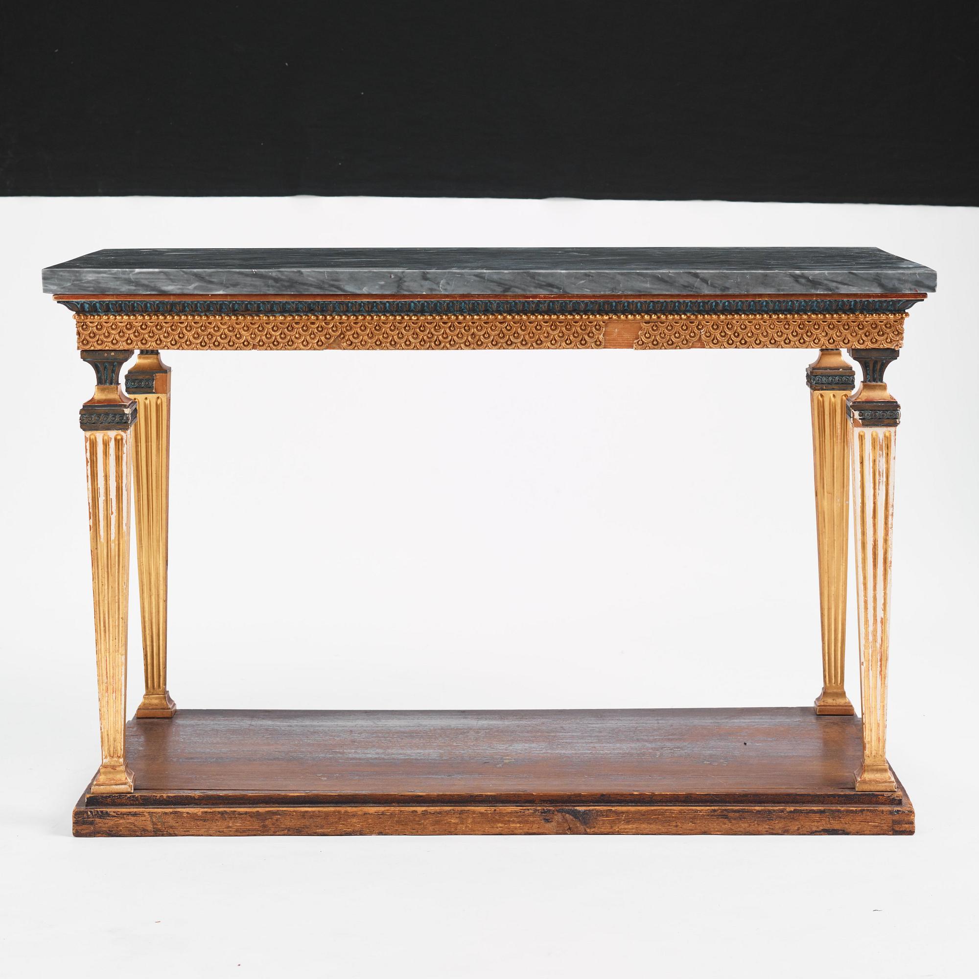 Konsolbord, Stockholmsarbete, Jonas Frisks art, omkring år 1800, Sengustavianskt.