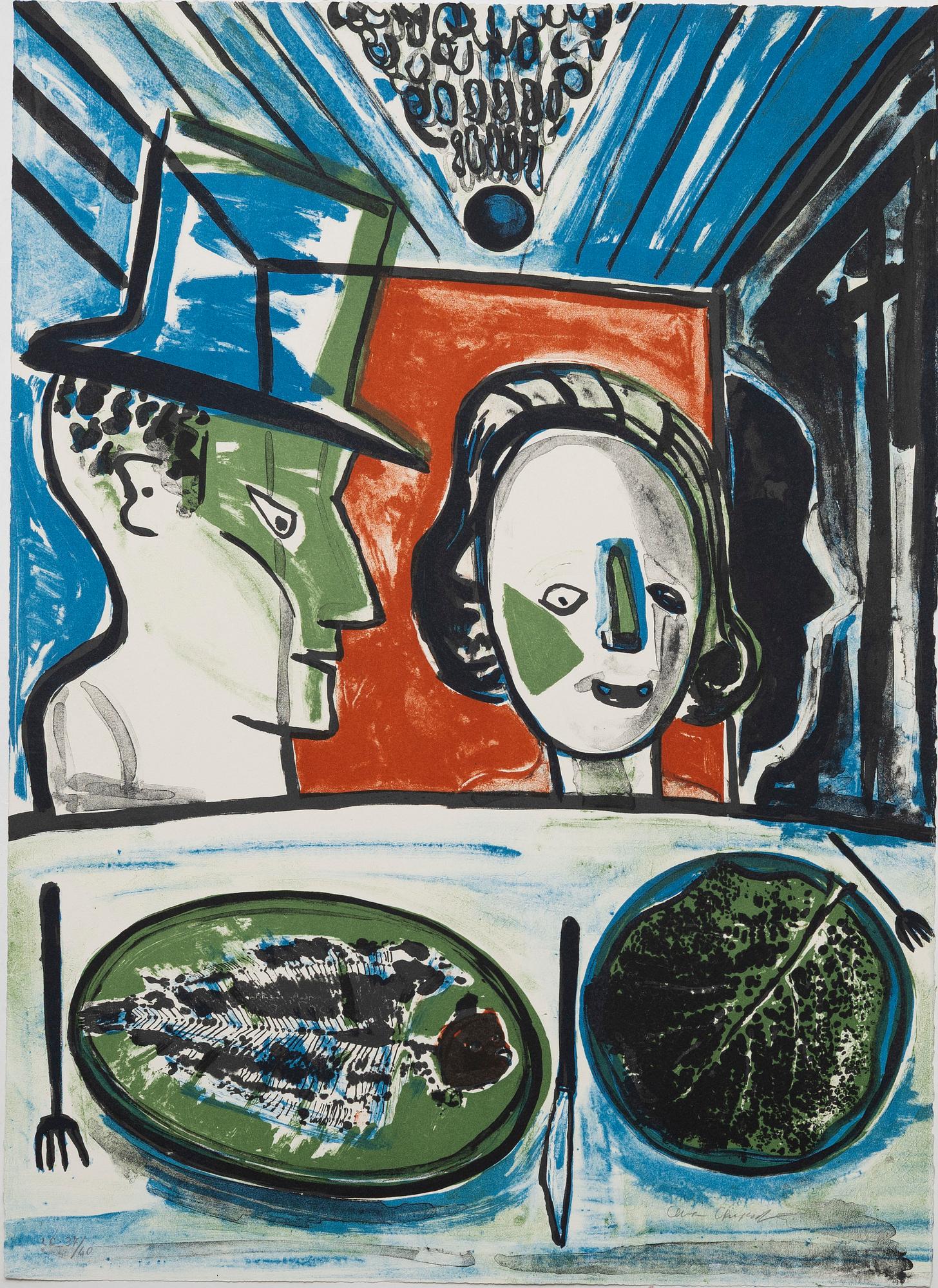 Lena Cronqvist, Utan titel, ur mappen: "August Strindberg, Ett Drömspel".