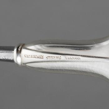 KORSKRUV, W&S Sorensen, sterlingsilver, sent 1900-tal, Danmark, samt KAM, Jons Johan Lundahl, silver, Halmstad, 1867.