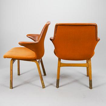 STOLAR, ett par, "Lulu" design Ilmari Tapiovaara, Asko, 1960-tal.