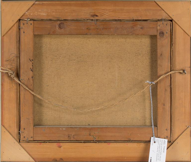 OKÄND KONSTNÄR, olja på duk, otydligt signerad A. De. Sirafek?, omkring  sekelskiftet 1900.